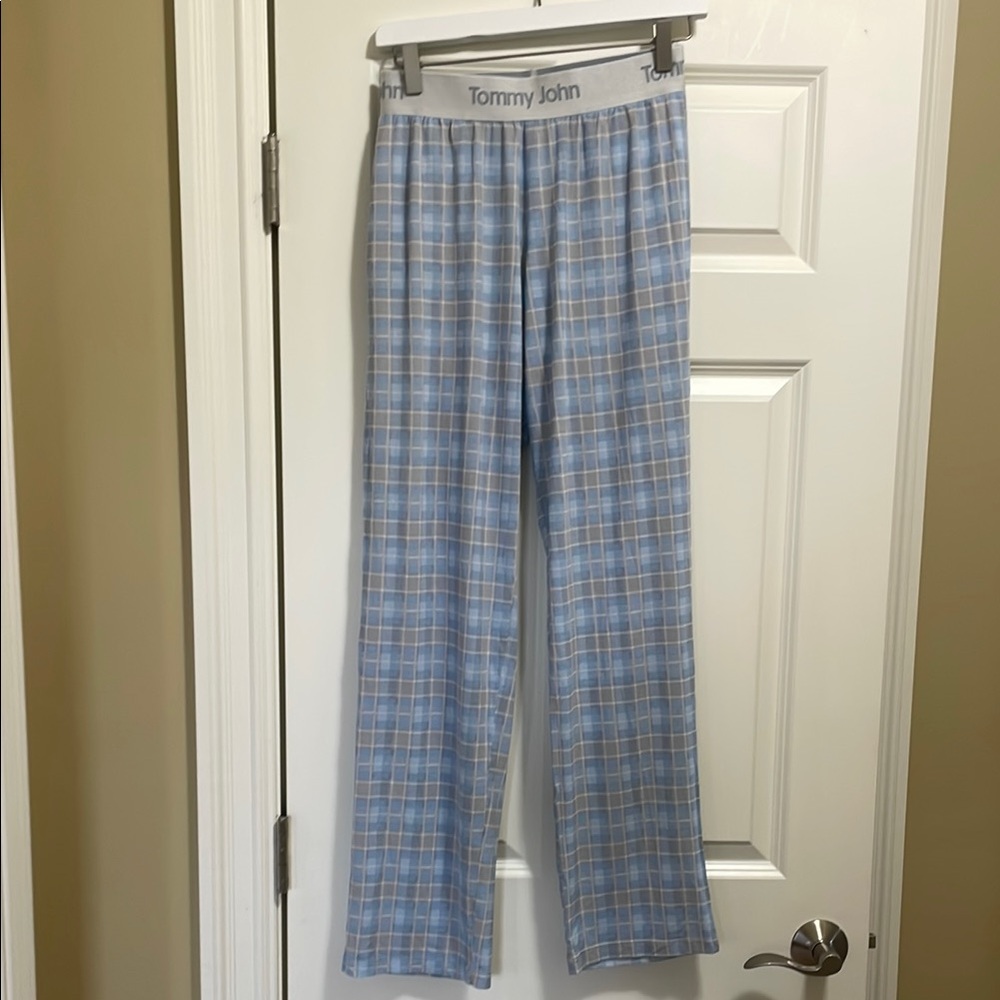 Tommy John Blue Plaid Pajama Pants